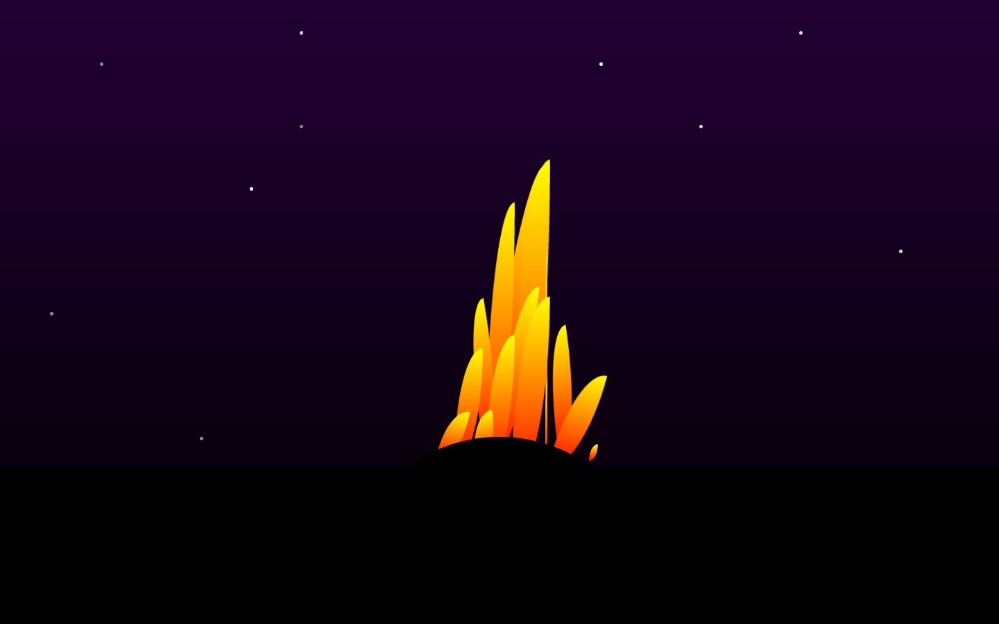 Magic fire CSS animation